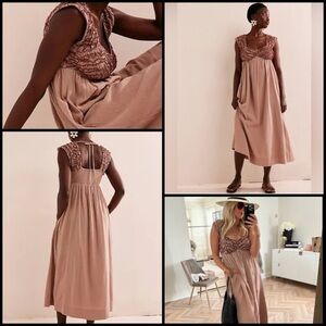 Free People Pink Midi Dress